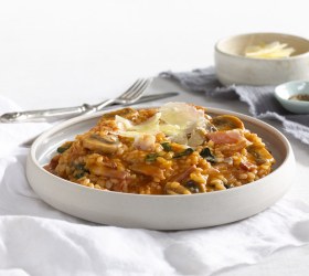 Bacon, Tomato and Spinach Risotto